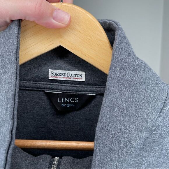 Men’s Grey Long Sleeve 1/4 Zip Pullover - Picture 4 of 6